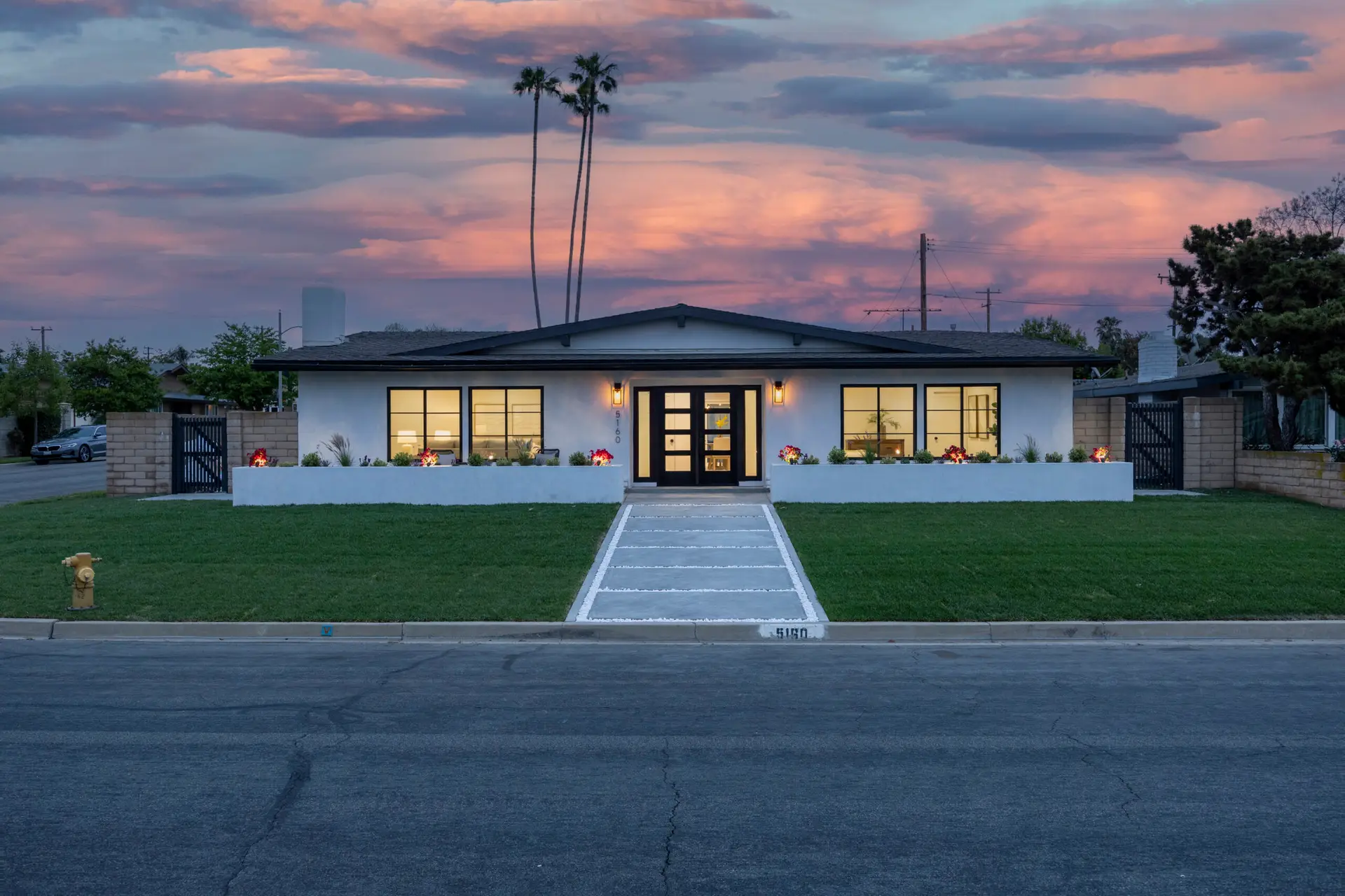 Listed by Kelly Laird Smith – twilight front shot